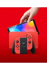 Nintendo Switch Oled 64 Gb Konsol Oled Model Kırmızı Mavi Beyaz Renkli