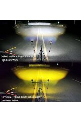 Sarı Beyaz 2 Adet Delici Offroad Tampon Motosiklet Traktör Araba Atv Forklift Led Sis Farı Lamba 3''