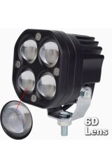Sarı Beyaz 2 Adet Delici Offroad Tampon Motosiklet Traktör Araba Atv Forklift Led Sis Farı Lamba 3''
