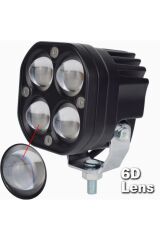 Sarı Beyaz Delici Offroad Motosiklet Traktör Araba Atv Forklift 1 Adet Led Sis Farı Lamba 3inç Işık