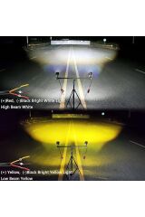 Sarı Beyaz Delici Offroad Motosiklet Traktör Araba Atv Forklift 1 Adet Led Sis Farı Lamba 3inç Işık