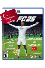 PS5 Fc 25 Süper Lig Türkçe Menü Standart Sürüm Bandrollü Ve Güvenlik Şeritli Orijinal Oyun