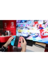 Nintendo Switch  Oled 64 Gb Türkiye Uyumlu Şarj Adaptörlü Konsol - Kırmızı/Mavi