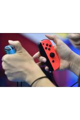 Nintendo Switch  Oled 64 Gb Türkiye Uyumlu Şarj Adaptörlü Konsol - Kırmızı/Mavi