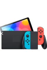 Nintendo Switch Oled 64 Gb Türkiye Uyumlu Şarj Adaptörlü Konsol - Kırmızı/mavi Ithalatçı Garantili