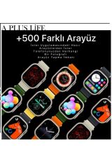 Hk8 Pro Max Akıllı Saat Gerçeğe En Yakın Pusula Aktif, 2 Hediye Kordon Hk8Promax