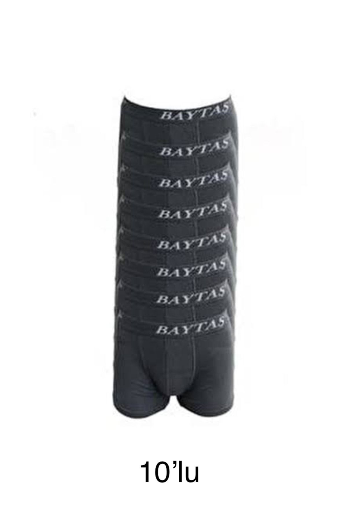Baytaş Erkek 10’lu Likralı Boxer Gri