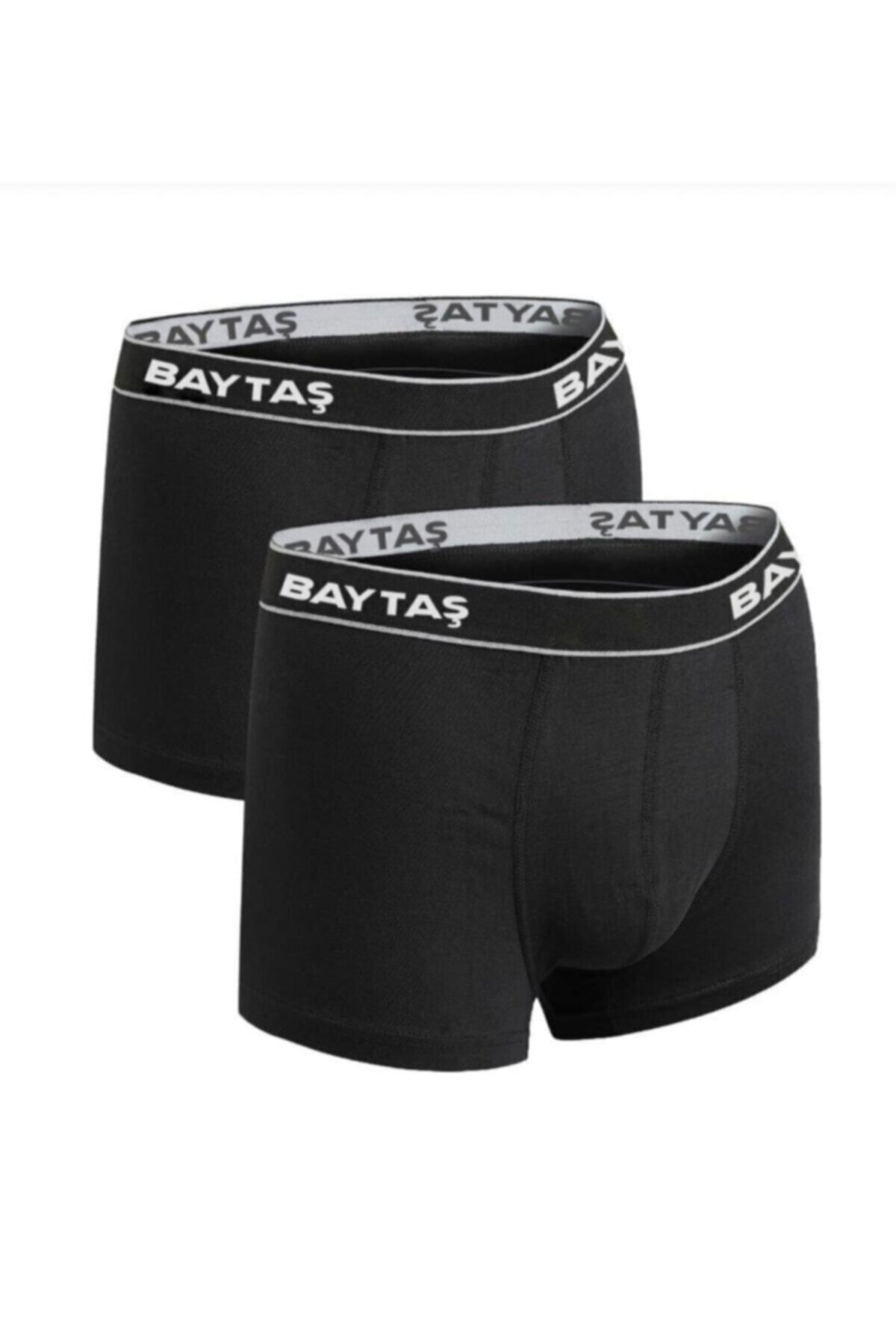 Baytaş Siyah Erkek Boxer Tekli