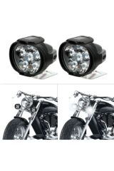 Evrensel 2 Adet Motosiklet Far Scooter Sis Spot Işık Led