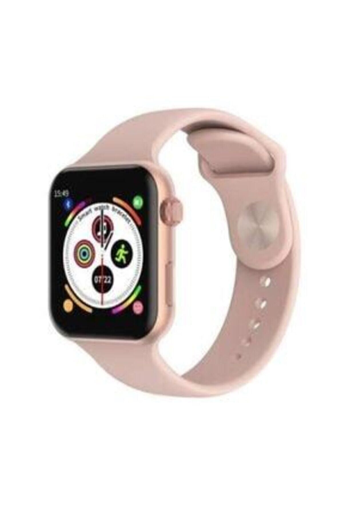 Akıllı Saat Nabız Ölçer Bileklik Adımsayar Smart Watch X7 Series 6 Mesaj Okuma Fitpro Pembe