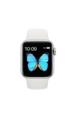 Akıllı Saat Nabız Ölçer Bileklik Adımsyar Smartwatch Series6 Mesaj 2023 2.nesil Beyaz
