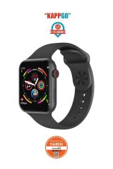 Akıllı Saat Smart Watch Türkçe Menü Arama Cevaplama Modu Sporcu Saati Konuşma Özelliği T500 (Siyah)
