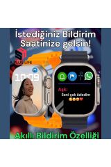 Watch Akıllı Saat Bluetooth Ultra Akıllı Saat Ios Ve Andorid Uyumlu Smartwatch Spor Ve Sağlık Sensör
