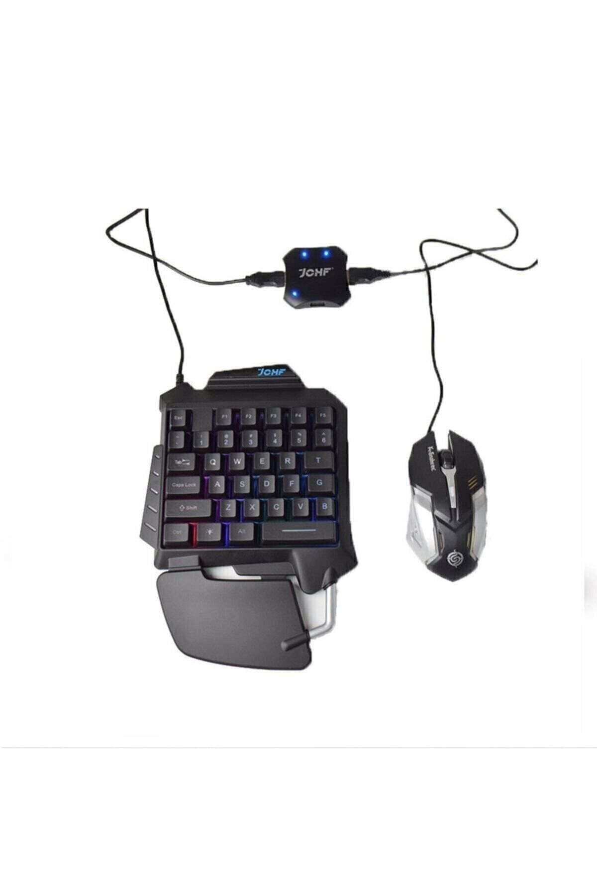 Pubg Klavye Jchf-68 5 In 1 Klavye Mouse Bağlantılı Mobil Oyun Seti Konsolu 
Bluetooth pubgklavyeee