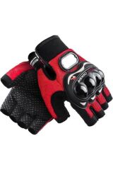 Yarım Parmak Eldiven Korumalı Motosiklet Eldiveni / Pro-biker Siyah-xxl (xxlarge)
