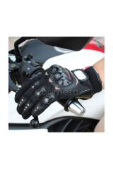 Korumalı Motosiklet Eldiveni Siyah - Xxl